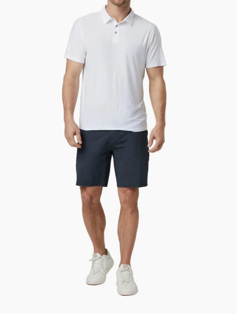 Vuori Men's Aim Short Navy Blue size 32  stretch golf travel versatile $78